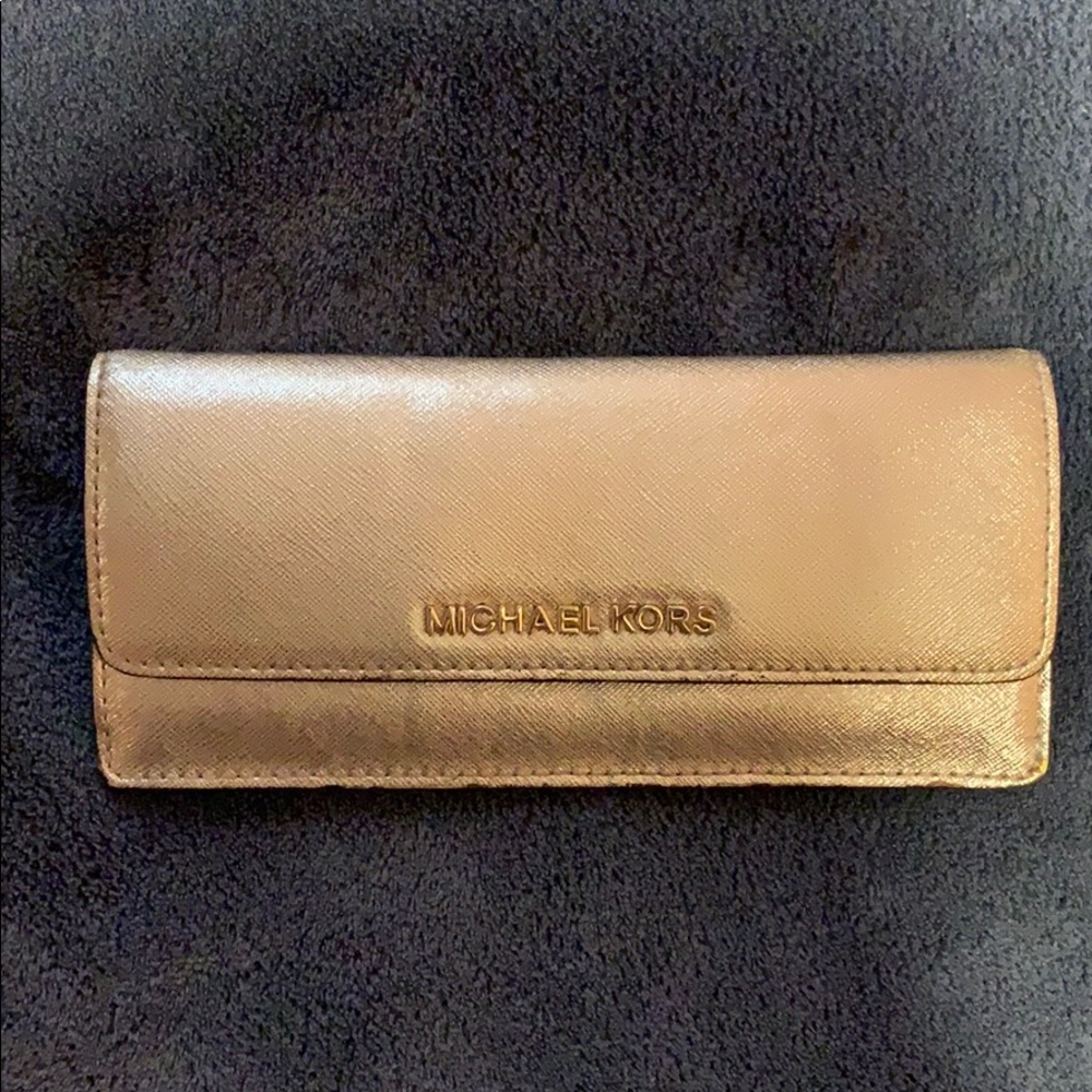 Michael Kors Gold Wallet